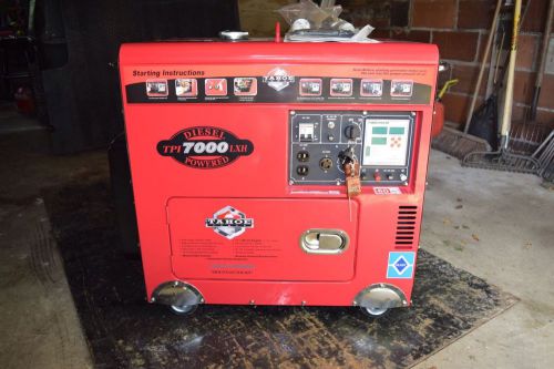 TAHOE 7000 SERIES DIESEL PORTABLE GENERATOR TPI 7000LXR