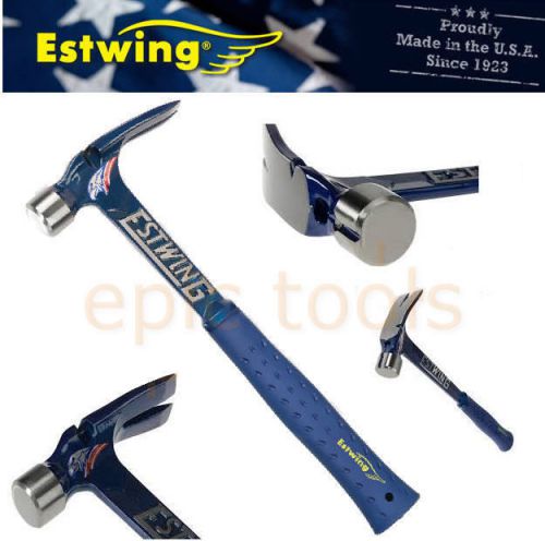 Klauen Einrahmung Nagel Hammer ESTWING E6/15SR 425g, Nylon-Blau Kurz Vinyl Griff