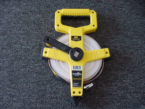 100 foot Fiberglass tape measure double coated blade