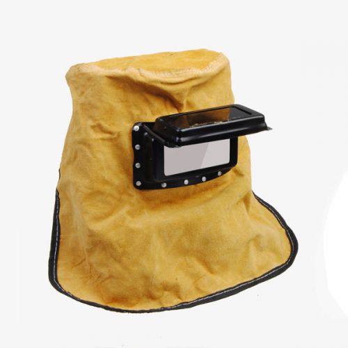 Cowhide leather inner filter outter glasses welding helmet for sale