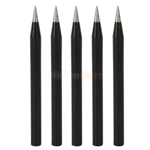 5pcs 60WSolder Iron Tip Lead-free Soldering Solder Iron Tip Tsui Black Round