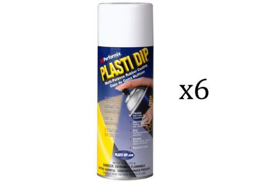 Performix WHITE Plasti Dip 11207 11oz Can (6 PACK)