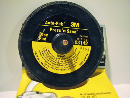3m 5&#034; disc pad for adhesive backed sanding discs new fits standard drill 03142na for sale