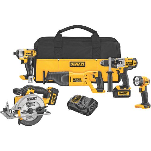 DEWALT DCK590L2 20v 20 Volt MAX Li-Ion 3.0 Ah 5-Tool Combo Kit