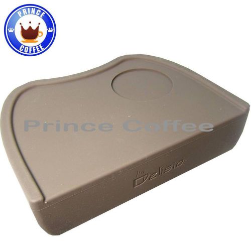 Delisio Corner Espresso Tamping Mat - Made Of FDA Silicone Tampering Mat Brown