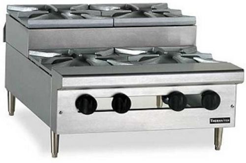 72&#034; Countertop Gas Step Up Hotplate Therma-Tek TCHP72SU-12