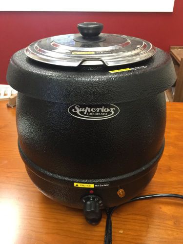 Superior SSWCE1 Soup Warmer and Heater,  10 qt, Aluminum Liner, Pot