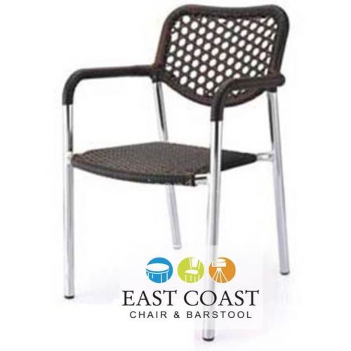 New Commercial Outdoor Aluminum / Plastic Wicker Chair, &#034;Stella&#034;