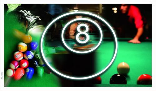 ba752 Pool Room Billiard 8 Ball Banner Shop Sign