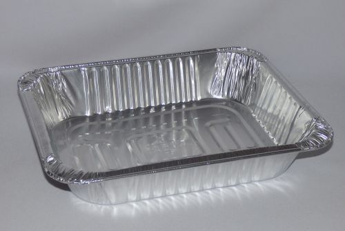 Novelis HALF SIZE 1/2 Aluminum Foil STEAM TABLE pan tray NEW 25 qty 456B