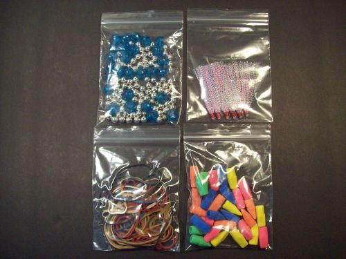 500 Ziplock Poly Bags 3&#034; x 5&#034; Reclosable Clear 2 mil Jewelry Storage USA EBAYER