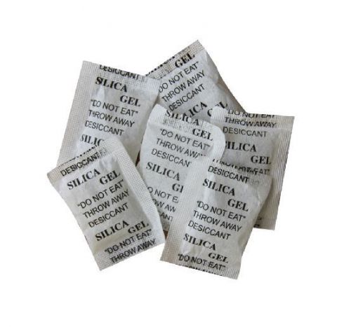 100 Packs 1g Non-Toxic Silica Gel Desiccant Moisture Absorber Dehumidifier