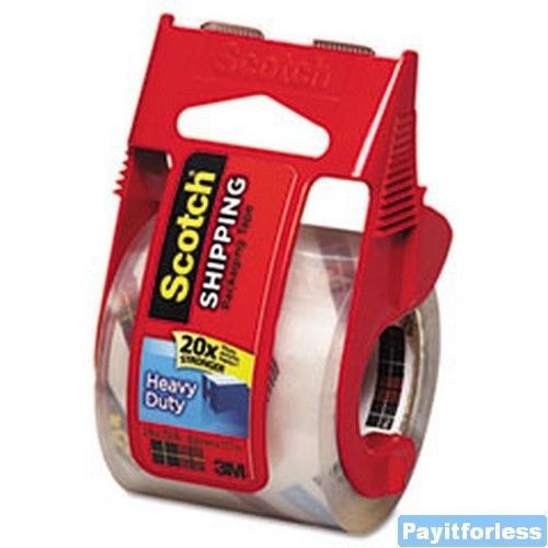 2&#034;x27.7y 3 Mil 3M Scotch 142L Packaging Packing TAPE + Dispenser 12 pc