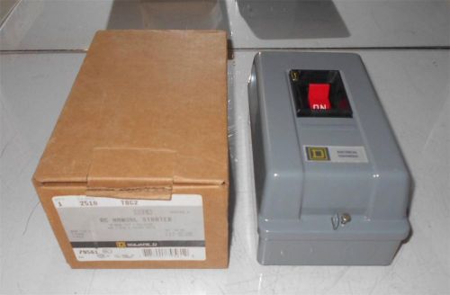 * SQUARE D CLASS 2510 TYPE TBG2 AC Manual Motor Starter NOS