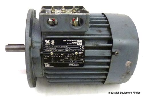 Vem motors thurm kper 80 g 4/07 mv. 301-5300/8382 0,75kw 230-460v 0,66-0,79cos for sale