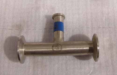 Sanitary tee , 1&#034; x  3/4 &#034; , 5  1/4 &#034; x 2  3/4 &#034; cherry burrell tri clover fittings for sale