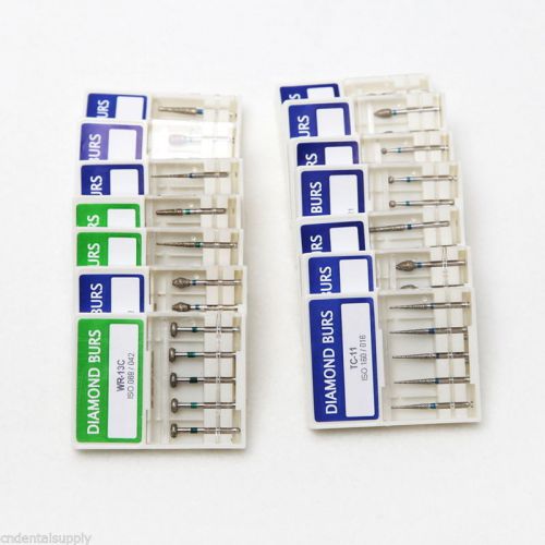 1000pcs dental diamond burs for high speed handpiece turbine fg 1.6mm for sale