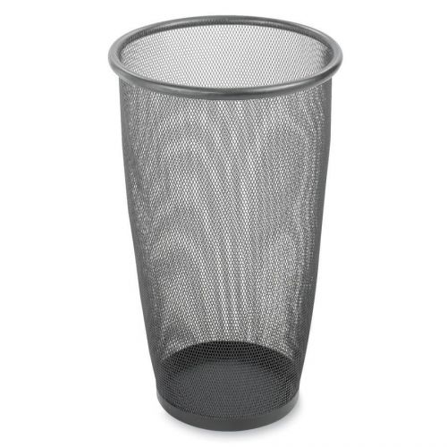 New ! Safco 9718BL Steel Mesh Round Wastebasket, 9 Gallon, Black