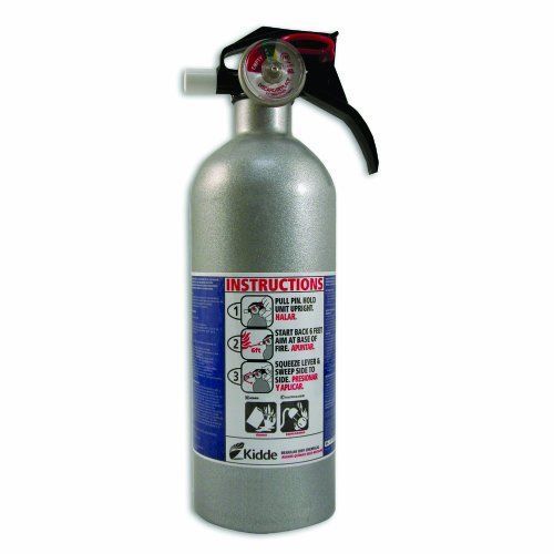 Kidde Automotive 2 lb BC Fire Extinguisher w/ Nylon Strap Bracket (Disposable)