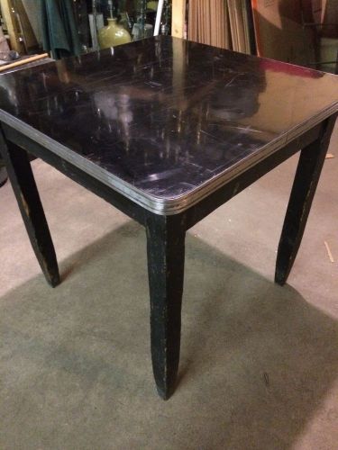 Vintage Black Wood Restaurant tables 30&#034; w