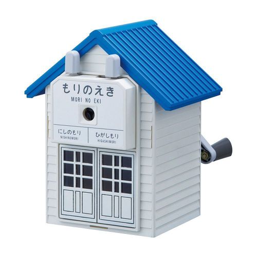 CARL Station of Forest BLUE Hand-cranked Pencil Sharpener CMS-200-B JAPAN  F/S