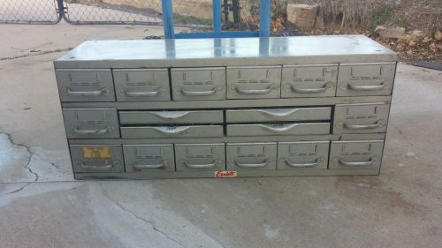 Vintage equipto 18 drawer parts bin