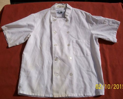 Chef Coat - Medium- White short sleeve- $6.00