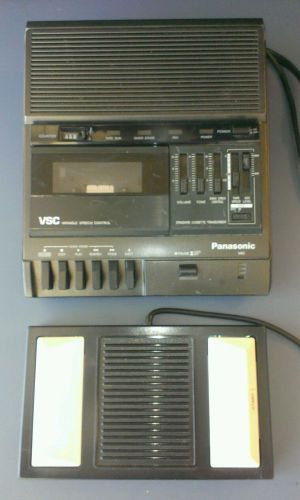 Panasonic RR-830 Standard Cassette Transcription Dictation Machine w/ Foot Pedal