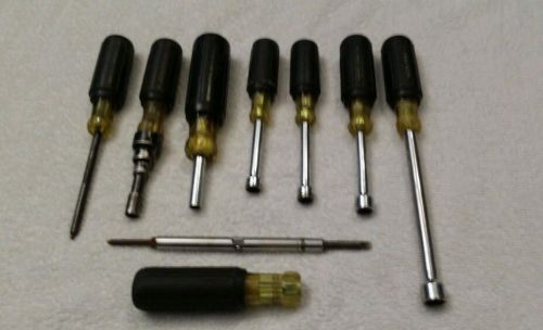 Klein Tools-Electrician Nut Driver Set, cushion grip, 8 piece Standard, USA made