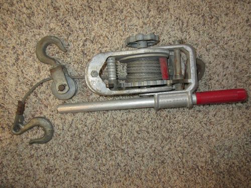 Beebe bros ratchet hoist model c-400 h 4000 cap aluminum 13lbs 4284 for sale