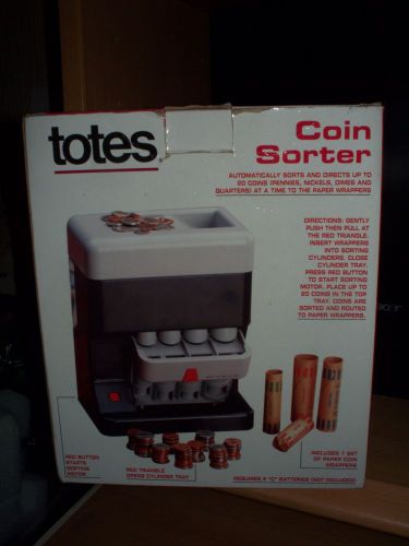 Totes Battery Operated Coin Sorter-Model # 73590-Quarters/Dimes/Nickels/Pennies