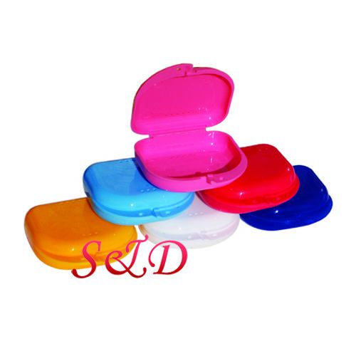 Hot dentures box 50 box variety colors collocation vent-lid retainer case ce for sale