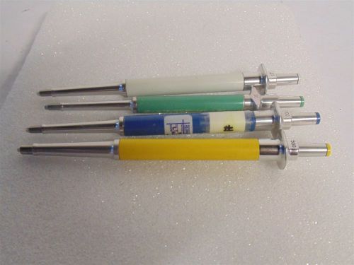 LOT OF 4 MLA PIPETTES 500uL 100uL 50uL 25uL (C17-2-68)