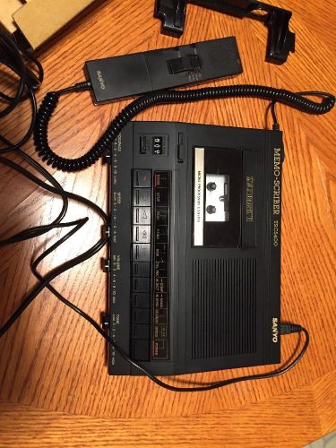 Sanyo Memo-Scriber Dictation Transcriber w Foot Pedal TRC5400 Microcassette