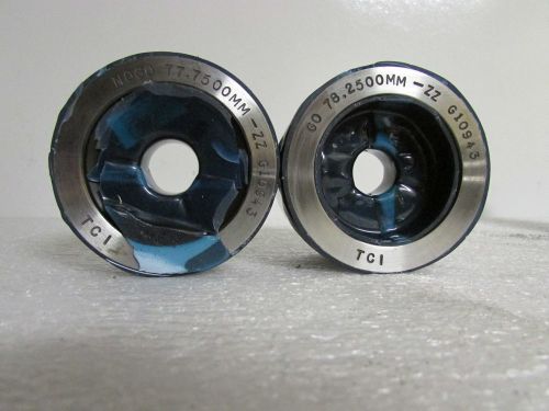 TCi Precision NO GO 77.750mm-ZZ G10943 Gage w/TCi GO 78.2500mm-ZZ Tolerance Gage