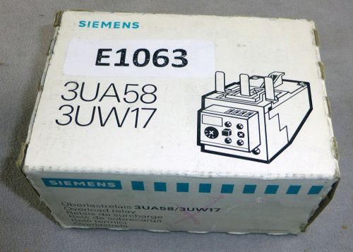 NEW OVERLOAD RELAY FITS SIEMENS 3UA58 00-2E ADJUSTABLE 25-40A 3TF46 3TF47 3TF48