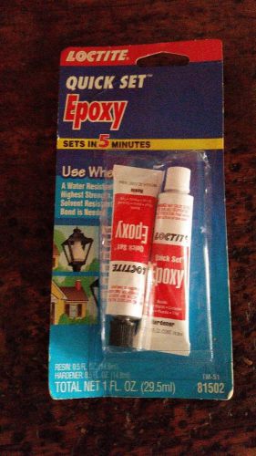 Loctite quick set epoxy - resin and hardener - 1 fl oz for sale