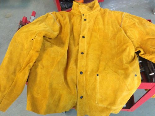 Weldas xxl leather jacket full jacket not sleeves welding jacket for sale