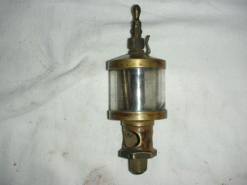 Essex cylinder brass drip oiler breather tube ball hit &amp; miss gas engine 99 cent for sale