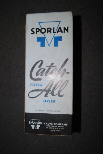 Sporlan catch-all filter drier type c-082-s 1/4&#034; odf solder 9 cu. in. desiccant for sale