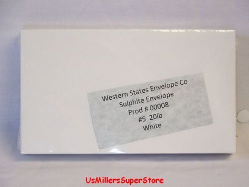 Sulphite Envelope - White- #5 50 ct