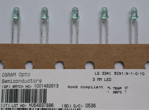 OSRAM LG3341 GREEN LEDs T1 3mm (30 PCS)