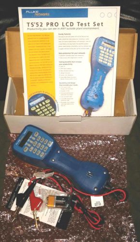 New!! fluke networks ts52 pro lcd test set buttset ==&gt; free shipping!!! for sale