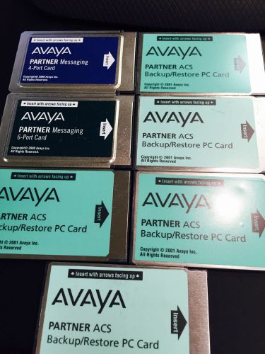 AVAYA 4 PORT MESSAGING CARD / 6 PORT &amp; 5 PARTNER ACS BACKUP CARDS