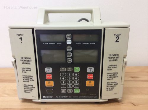 Baxter Flo-Gard 6301 Dual Channel Volumetric Infusion Pump BARD IV 6201 OR