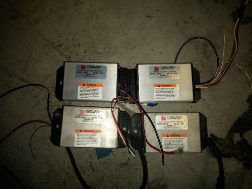 (4) FOUR used Federal Signal FA45 headlight flashers