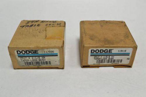 LOT 2 NEW DODGE RELIANCE 119118 TAPER LOCK BUSH BUSHING 2517X1-5/8IN KW B217224