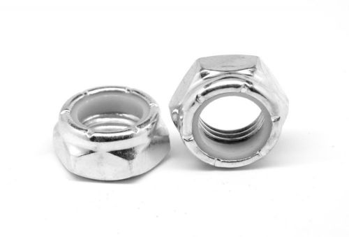 #10-24 Nylon Insert Nut (Nyloc) NTM (Thin) UNC Steel / Zinc Plated Pk 50