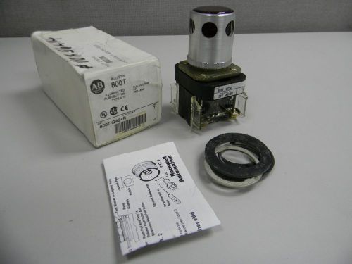 ALLEN BRADLEY 800T-QA24R SERIES T SER T ILLUMINATED PUSH BUTTON NEW IN BOX