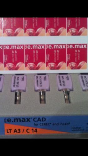 Ivoclar Emax Blocks - 3 out of 5 LTA2C14 blocks.  Quick Shipment!